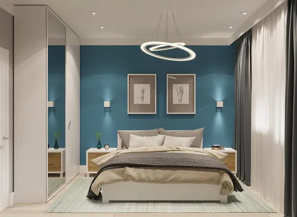 Дизайн-проект 1-комнатной квартиры 46,8 кв.м по адресу: Москва, поселение Сосенское, пос. Коммунарка, ул. Липовый парк, дом 10, корпус 4