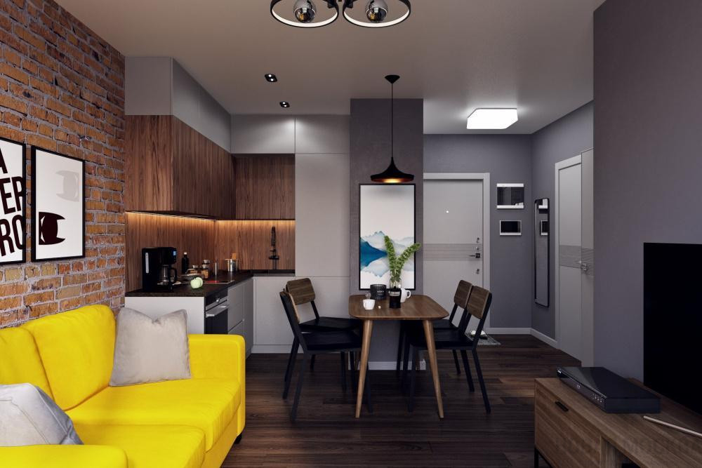 Дизайн-проект квартиры 38 кв.м в ЖК Новая Звезда_1 Дизайн-проект квартиры 38 кв.м в ЖК Новая Звезда_1