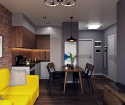 Дизайн-проект квартиры 38 кв.м в ЖК Новая Звезда_1 Дизайн-проект квартиры 38 кв.м в ЖК Новая Звезда_1