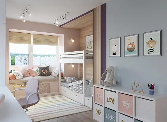 Дизайн-проект квартиры 80 кв.м в ЖК Аннино парк