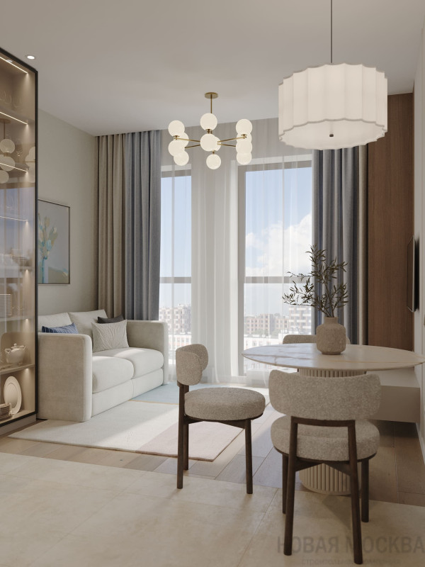 Дизайн однокомнатной квартиры по адресу: поселок Заречье, Мещерский бульвар, дом 2_4 Дизайн однокомнатной квартиры по адресу: поселок Заречье, Мещерский бульвар, дом 2_4