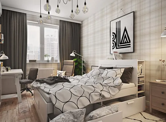 Дизайн квартиры 77 кв.м в ЖК Новокосино_13 Дизайн квартиры 77 кв.м в ЖК Новокосино