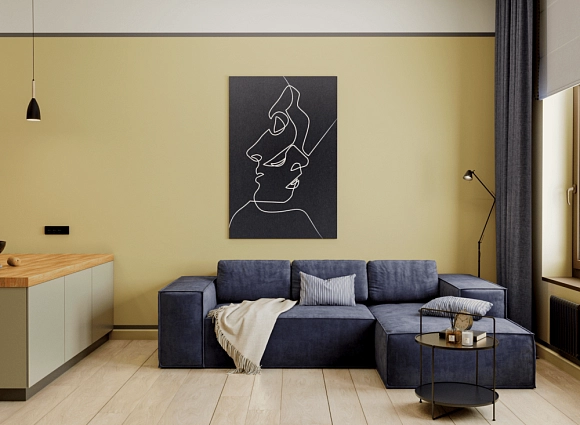 Дизайн-проект квартиры 52 кв.м в ЖК Резиденции архитекторов_1 Дизайн-проект квартиры 52 кв.м в ЖК Резиденции архитекторов