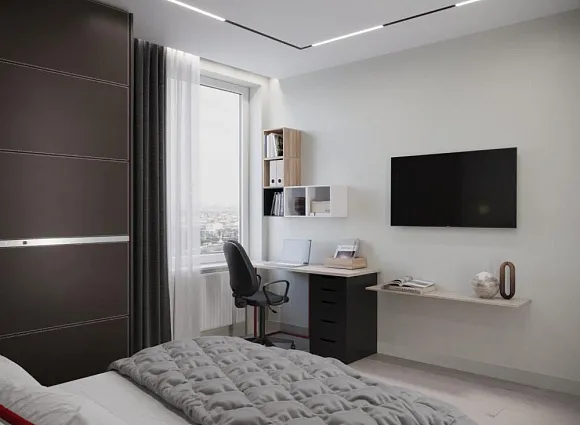 Дизайн 2-комнатной квартиры в ЖК Новая звезда_10 Дизайн 2-комнатной квартиры в ЖК Новая звезда