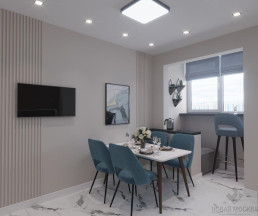 Дизайн-проект 2-комнатной квартиры 60 кв.м в ЖК Лучи_1