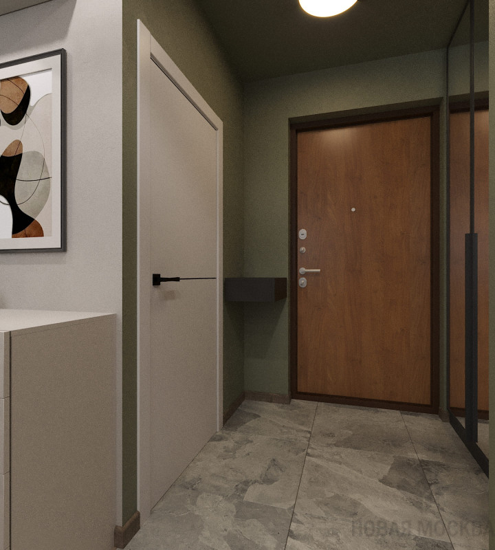 Дизайн двухкомнатной квартиры по адресу: Очаковское шоссе, 9А_7 Дизайн двухкомнатной квартиры по адресу: Очаковское шоссе, 9А_7