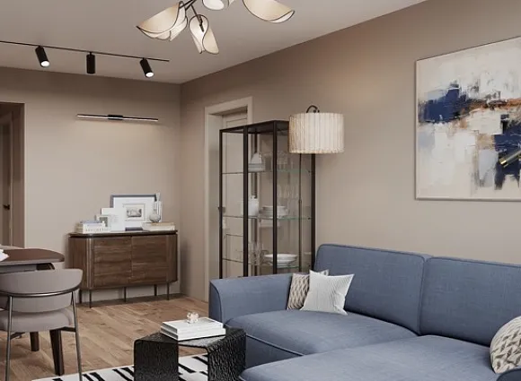 Дизайн трехкомнатной квартиры по адресу: улица Полярная, дом 32, корпус 3