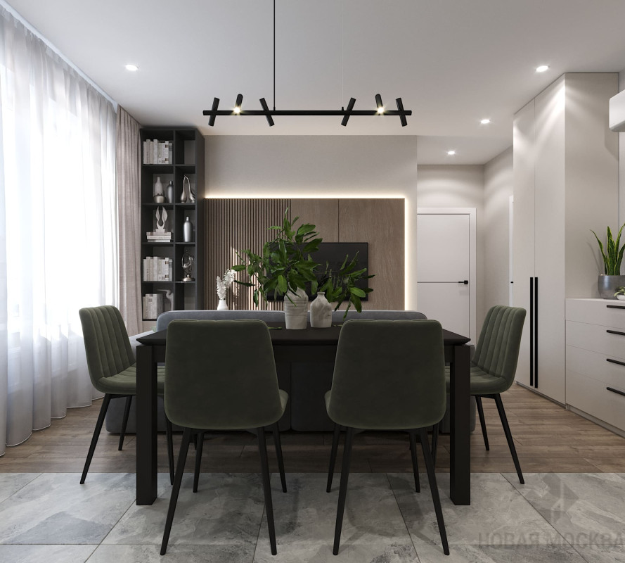 Дизайн двухкомнатной квартиры по адресу: Очаковское шоссе, 9А_3 Дизайн двухкомнатной квартиры по адресу: Очаковское шоссе, 9А_3