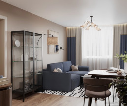 Дизайн трехкомнатной квартиры по адресу: улица Полярная, дом 32, корпус 3_2