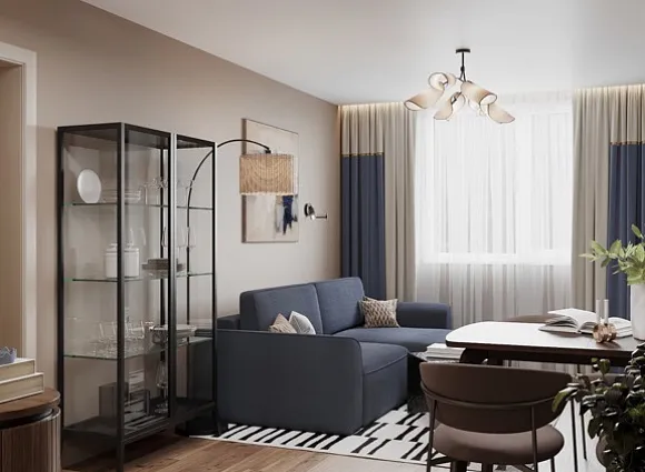 Дизайн трехкомнатной квартиры по адресу: улица Полярная, дом 32, корпус 3