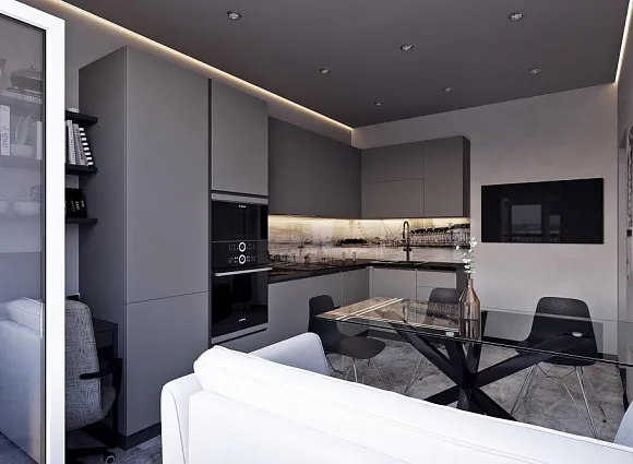 Дизайн двухкомнатной квартиры 59 кв.м в ЖК Скандинавия_0 Дизайн двухкомнатной квартиры 59 кв.м в ЖК Скандинавия