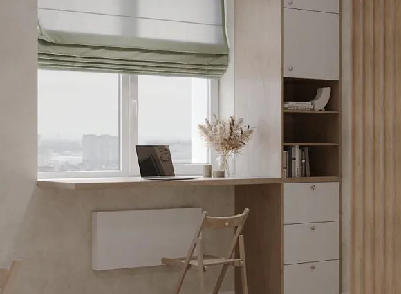 Дизайн студии 32 кв. м в ЖК Марьино Град_6 Дизайн студии 32 кв. м в ЖК Марьино Град