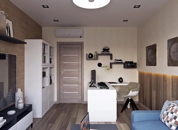 Дизайн-проект 2-комнатной квартиры 67,25 кв.м по адресу: Москва, улица Старокрымская, дом 15, корпус 1