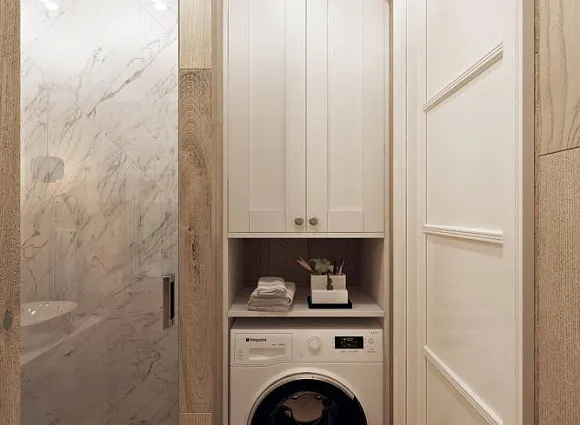 Дизайн-проект 1-комнатной квартиры 40,9 кв.м по адресу: Москва, поселение Сосенское, поселок Коммунарка, улица Бачуринская, дом 7, корпус 2