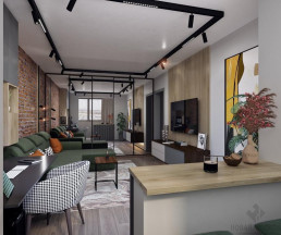 Дизайн квартиры 40 кв.м в Солнцево_1