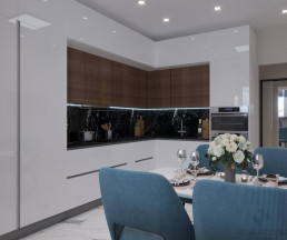 Дизайн-проект 2-комнатной квартиры 60 кв.м в ЖК Лучи_2