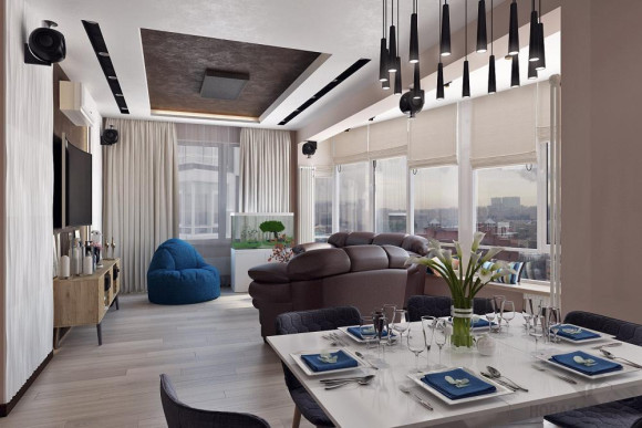 Дизайн-проект 4-комнатной квартиры 120,90 кв.м по адресу г. Москва, Электролитный проезд, д.16, к. 7_0