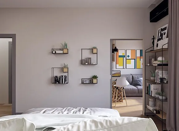 Дизайн квартиры 43 кв.м в ЖК Лесопарковый_6 Дизайн квартиры 43 кв.м в ЖК Лесопарковый