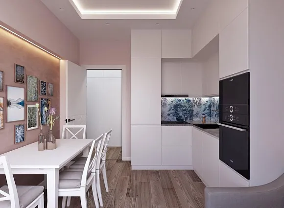 Дизайн 2-комнатной квартиры 60 кв.м в ЖК Скандинавия