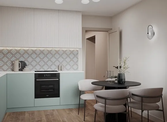 Дизайн трехкомнатной квартиры по адресу: улица Полярная, дом 32, корпус 3