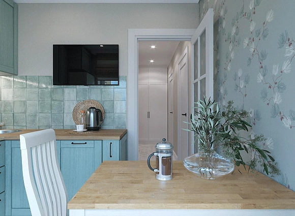 Дизайн двухкомнатной квартиры по адресу: улица Затонная, дом 12, корпус 1