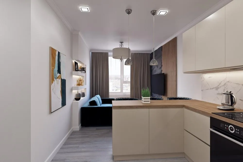 Дизайн двухкомнатной квартиры в ЖК Новая звезда_5 Дизайн двухкомнатной квартиры в ЖК Новая звезда