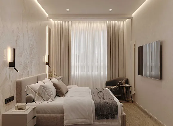 Дизайн трехкомнатной квартиры по адресу: улица Эдварда Грига, дом 9, корпус 3