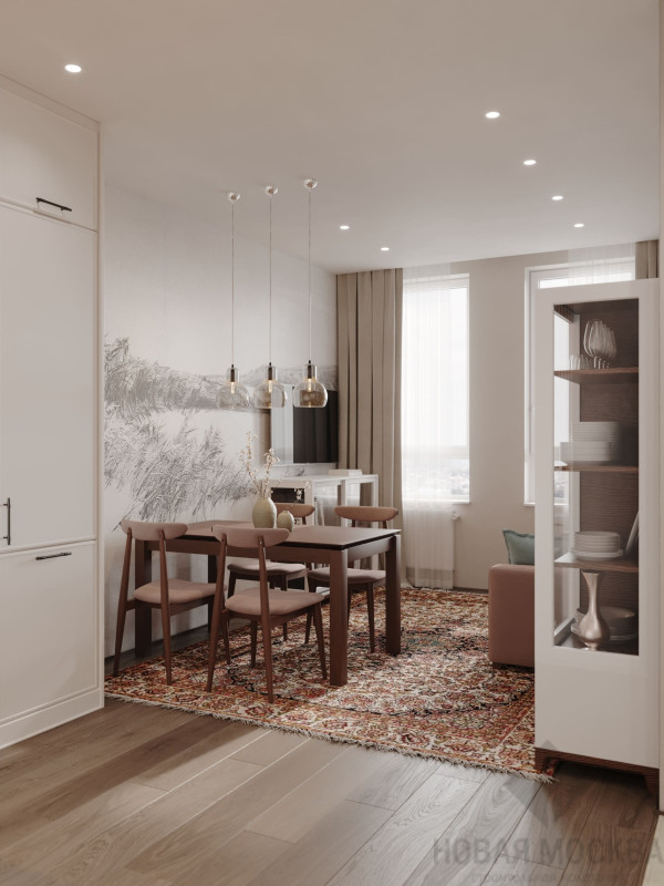 Дизайн однокомнатной квартиры по адресу: ул. Эдварда Грига, дом 5_1 Дизайн однокомнатной квартиры по адресу: ул. Эдварда Грига, дом 5_1