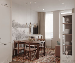 Дизайн однокомнатной квартиры по адресу: ул. Эдварда Грига, дом 5_1 Дизайн однокомнатной квартиры по адресу: ул. Эдварда Грига, дом 5_1