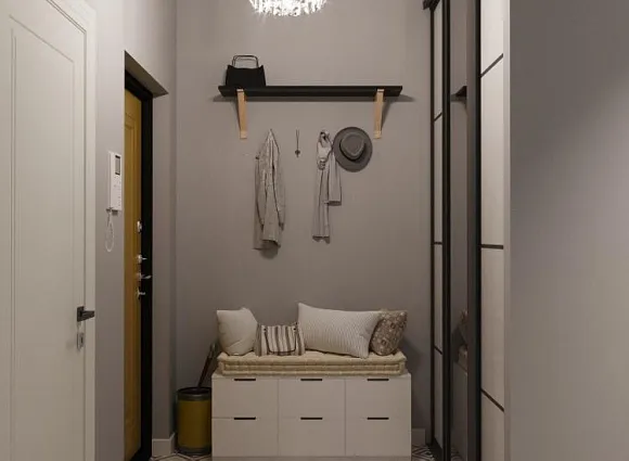 Дизайн-проект 3-комнатной квартиры 90 кв.м в ЖК Скандинавия