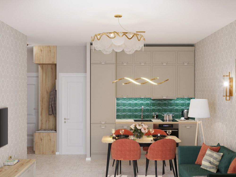 Дизайн-проект квартиры 40 кв.м в ЖК Поколение_1 Дизайн-проект квартиры 40 кв.м в ЖК Поколение_1