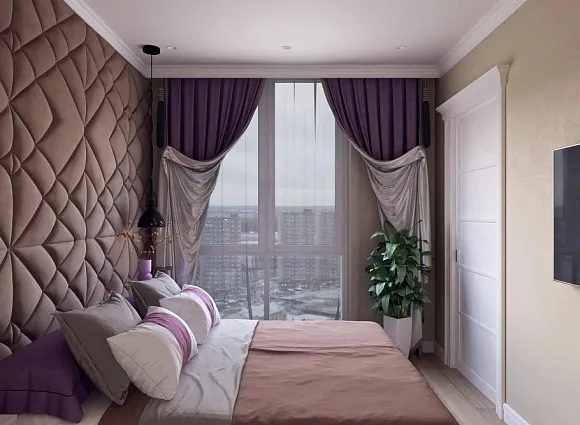 Дизайн-проект 1-комнатной квартиры 40,9 кв.м по адресу: Москва, поселение Сосенское, поселок Коммунарка, улица Бачуринская, дом 7, корпус 2