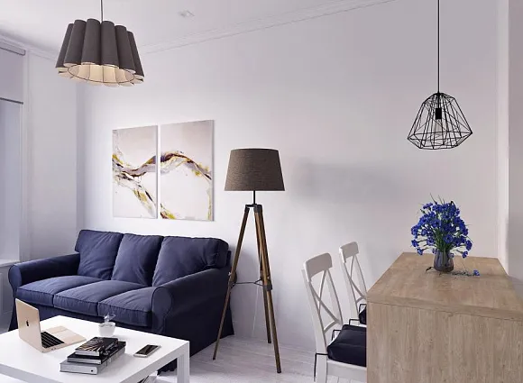 Дизайн-проект 1-комнатной квартиры 38 кв.м по адресу: г. Москва, Береговой проезд, владение 5, корпус 2