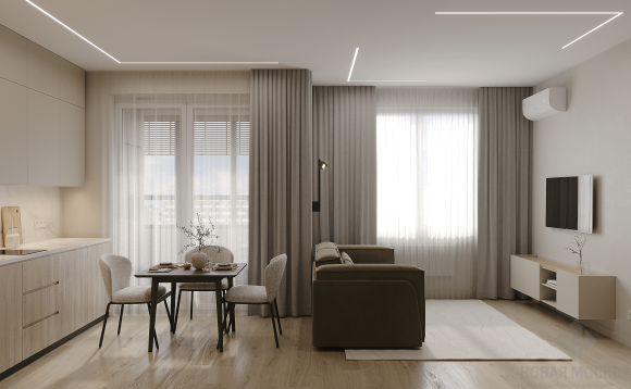 Дизайн однокомнатной квартиры по адресу Аминьевское шоссе, дом 4Д, корпус В_0