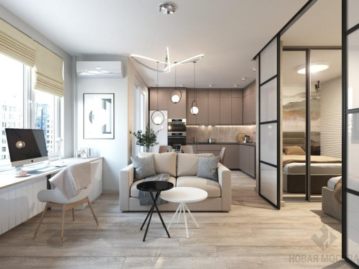 Дизайн-проект 1-комнатной квартиры 40 кв.м в ЖК Скандинавия_0