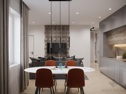 Дизайн квартиры 72 кв. м в Красногорске_0