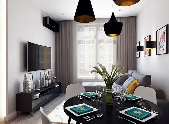 Дизайн-проект 1-комнатной квартиры в ЖК Рассказово_1 Дизайн-проект 1-комнатной квартиры в ЖК Рассказово