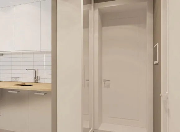 Дизайн-проект 1-комнатной квартиры 46,8 кв.м по адресу: Москва, поселение Сосенское, пос. Коммунарка, ул. Липовый парк, дом 10, корпус 4