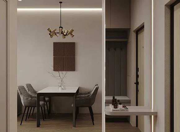 Дизайн трехкомнатной квартиры по адресу: улица Эдварда Грига, дом 9, корпус 3