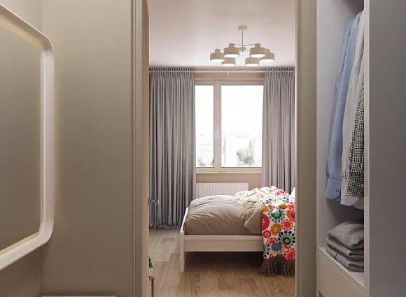 Дизайн-проект квартиры 35 кв.м в ЖК Поколение