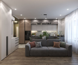 Дизайн двухкомнатной квартиры по адресу: Очаковское шоссе, 9А_1 Дизайн двухкомнатной квартиры по адресу: Очаковское шоссе, 9А_1