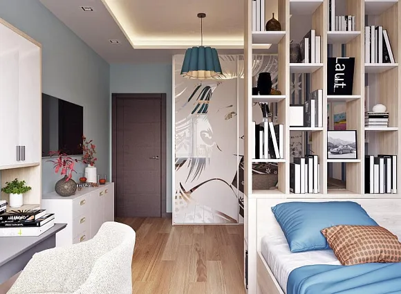 Дизайн-проект 2-комнатной квартиры в ЖК Коммунарка_12 Дизайн-проект 2-комнатной квартиры в ЖК Коммунарка