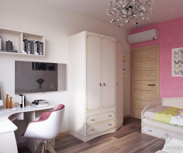 Дизайн-проект 3-комнатной квартиры 76,9 кв.м по адресу: Москва, посёлок Коммунарка, улица Липовый парк, дом 4, корпус 3_2