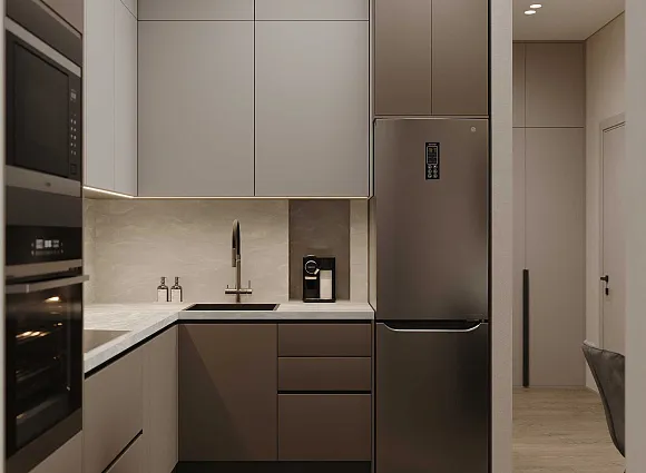 Дизайн трехкомнатной квартиры по адресу: улица Эдварда Грига, дом 9, корпус 3