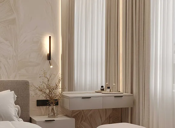 Дизайн трехкомнатной квартиры по адресу: улица Эдварда Грига, дом 9, корпус 3