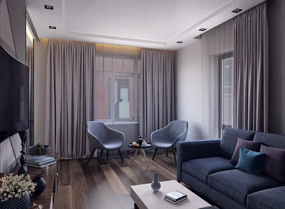 Дизайн-проект 2-комнатной квартиры 70.20 кв.м по адресу: Москва, поселение Десеновское, улица Андерсена, дом 13