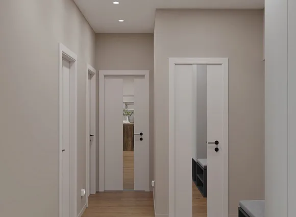 Дизайн двухкомнатной квартиры по адресу: улица Бартеневская, дом 18, корпус 1