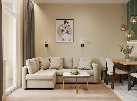 Дизайн квартиры 40 кв.м в ЖК Москва А101