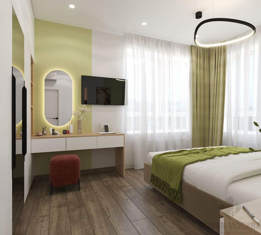 Дизайн двухкомнатной квартиры по адресу: Очаковское шоссе, 9А_10 Дизайн двухкомнатной квартиры по адресу: Очаковское шоссе, 9А_10