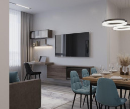 Дизайн квартиры 90 кв. м в ЖК Скандинавия Юг_2